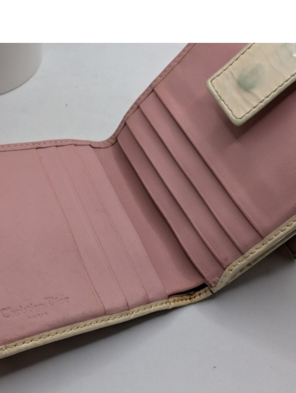 Christian Dior Vintage Street Chic Pink Canvas Trotter Galliano Era Wallet - Picture 7 of 8